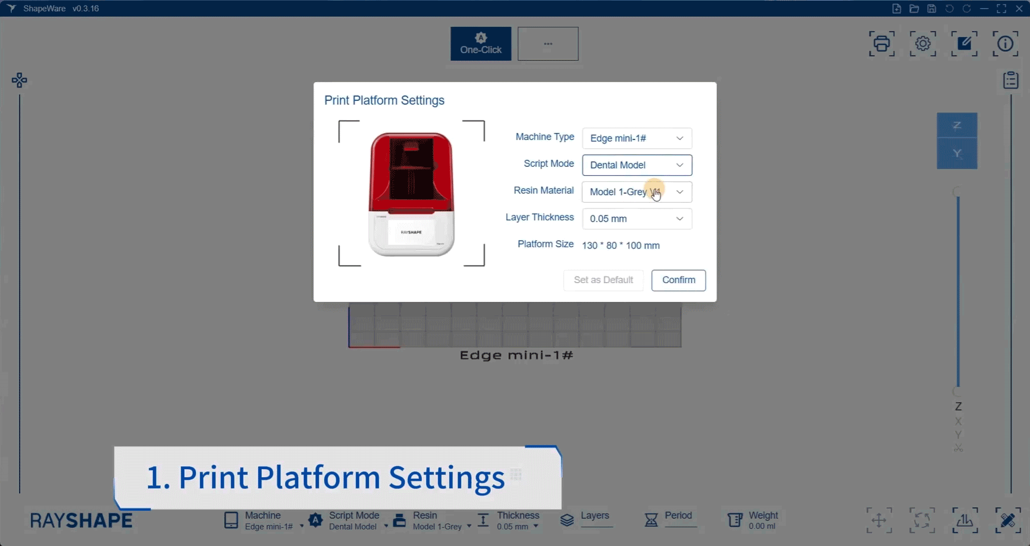 โมเดลทันตกรรมในคลิกเดียว