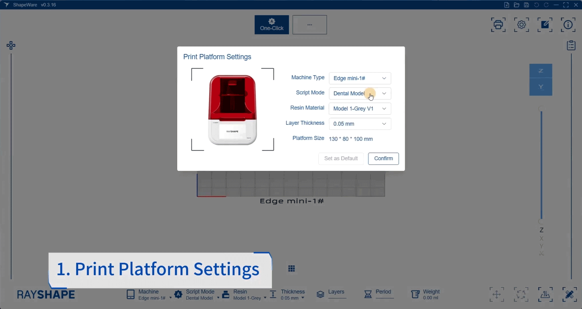 มงกุฎชั่วคราวเพียงคลิกเดียว